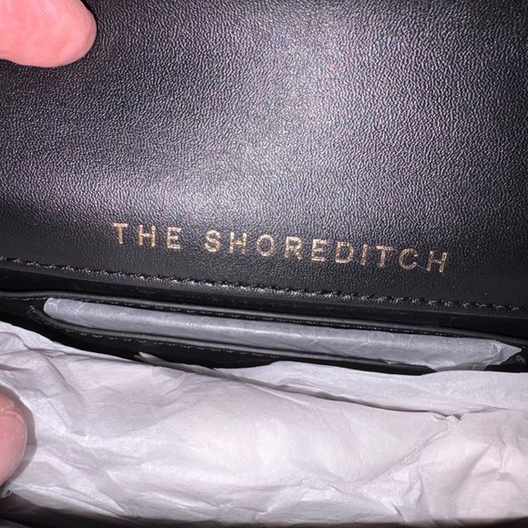 Kurt Geiger Black Velvet Crystal Bow Crossbody Bag Mini Shoulder Chain Purse new - Picture 7 of 8